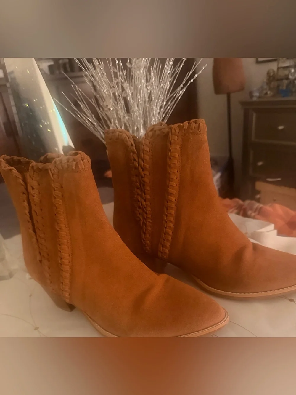 Coconuts By Matisse Suede Leather Slip On Ankle Boots Women’s Size 8.5 M